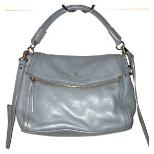 Small Kate Spade crossbody, baby blue leather